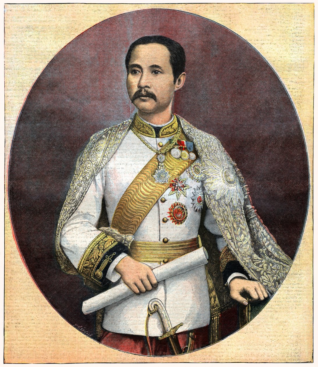 King Rama V by . .