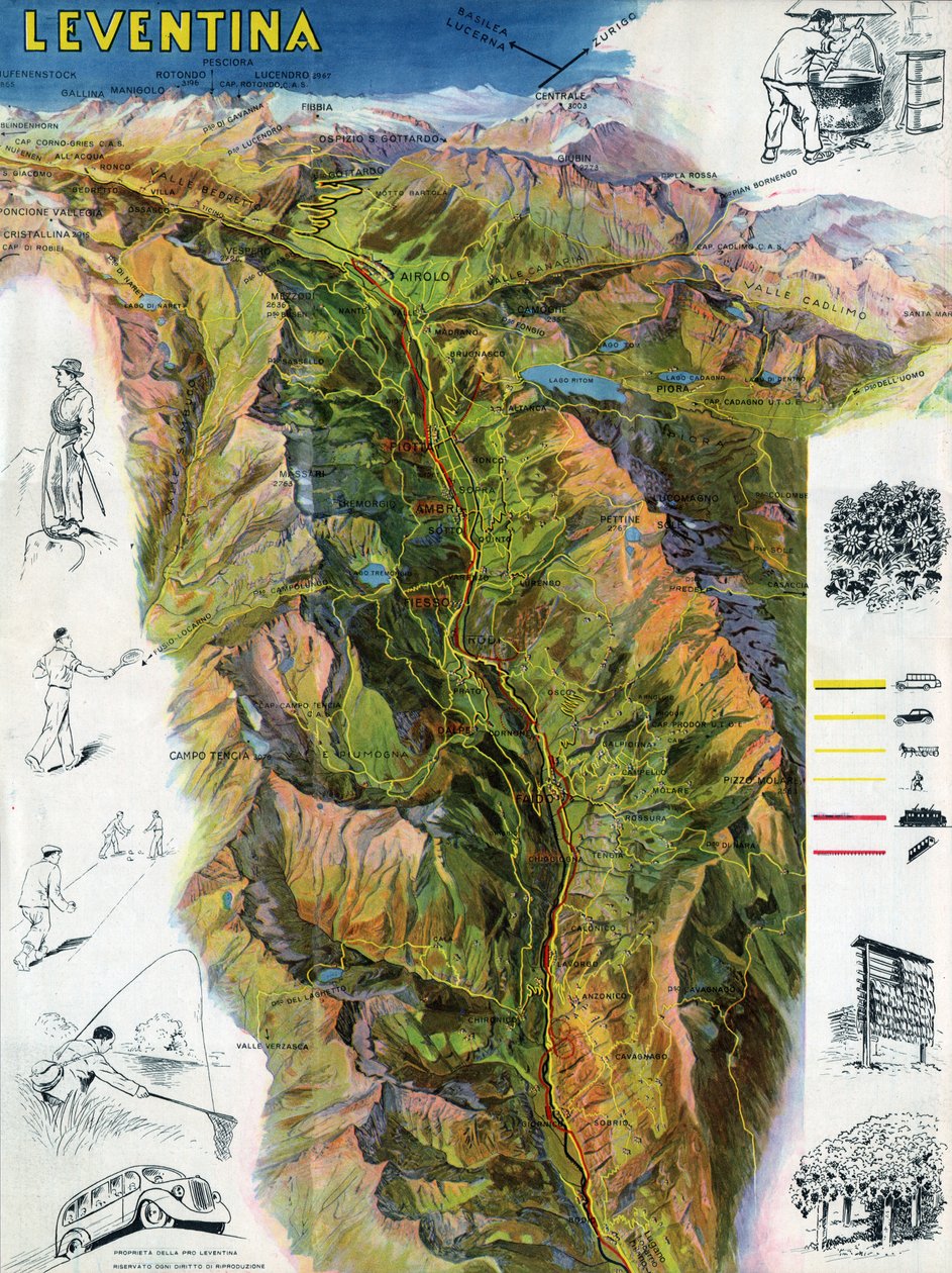Leventine Valley, ca 1930-1940 by . .
