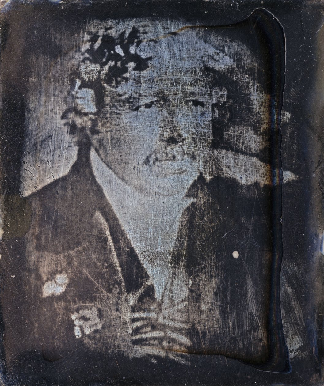 Louis Jacques Mande Daguerre, French Photography Pioneer, c 1840s by Frederick (attr. to) Barnard