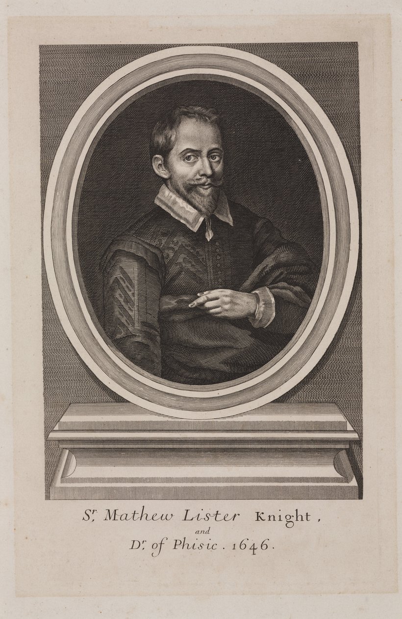 Matthew Lister, English Physician by Frederick (attr. to) Barnard