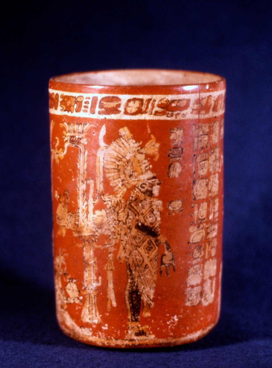 Mayan Funerary Vase from Uaxactun, Guatemala, Tepeu phase by Hippolyte Lalaise Devéria