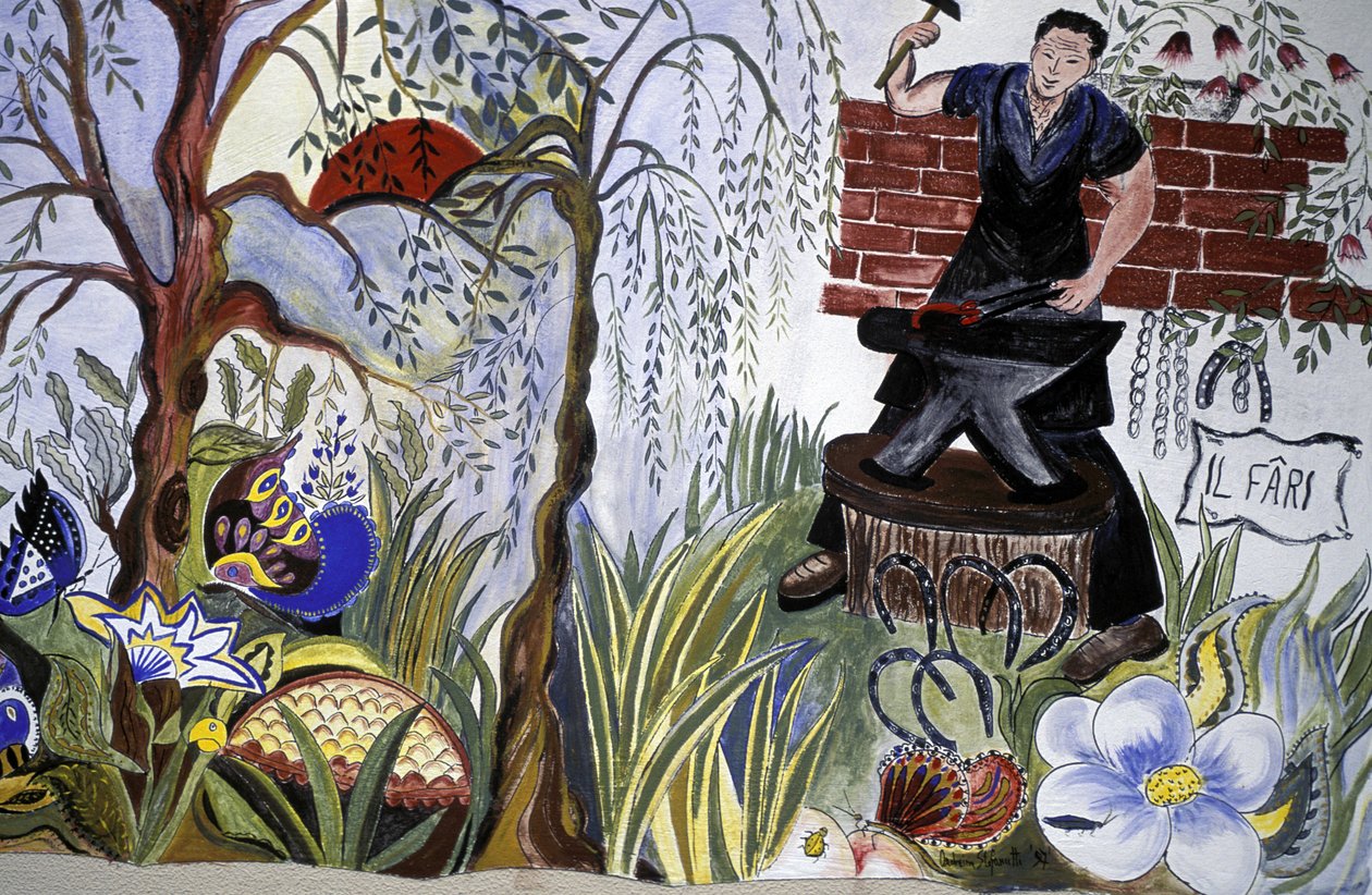 Murals, Bordano, Friuli Venezia-Giulia, Italy by Henry Charles Fehr