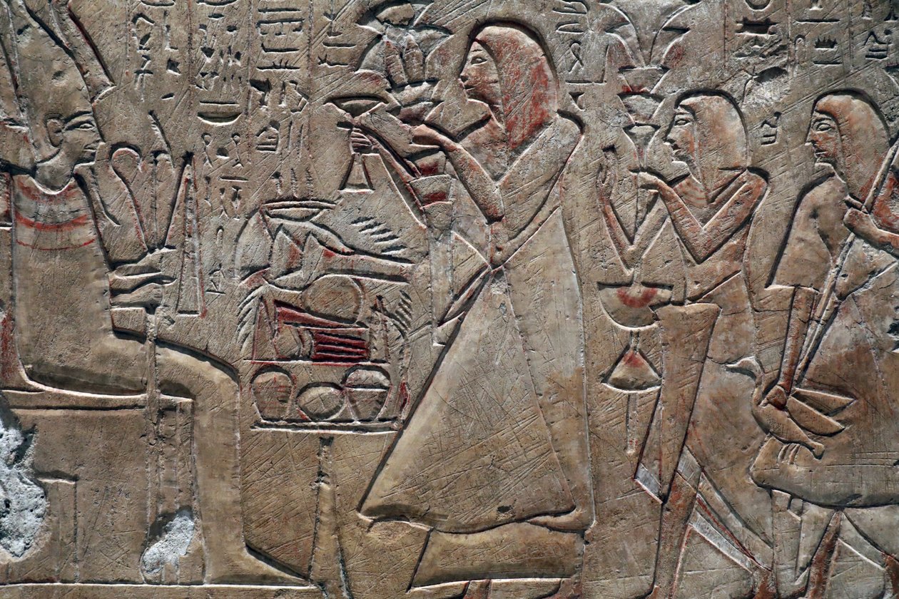 Fine Art museum, Lyon, France Huyu giving offerings to Osiris by John Pardon