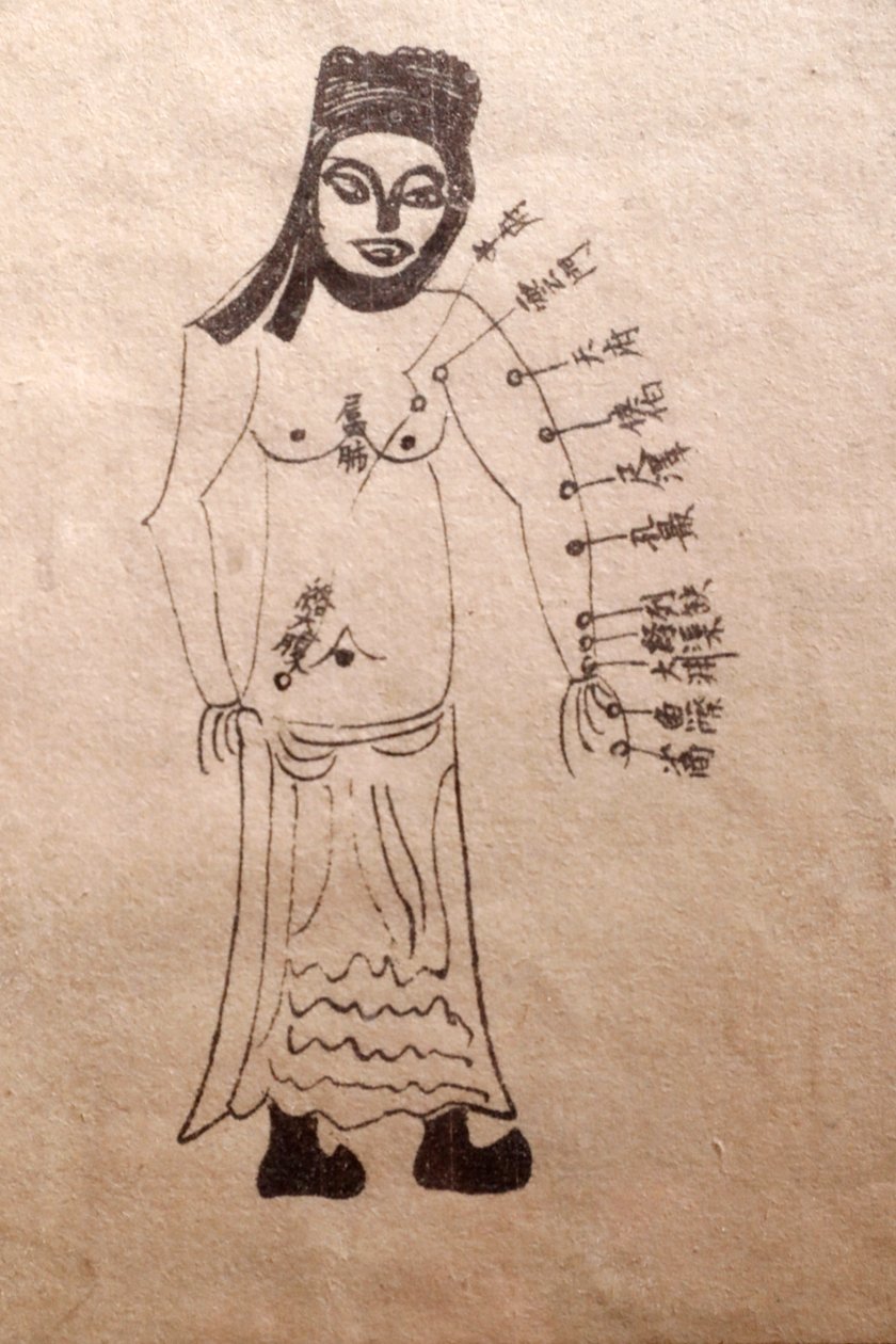 Museum of Traditional Vietnamese Medicine, The channels and vessels, Book of acupuncture, Ho Chi Minh City, Vietnam by John Pardon