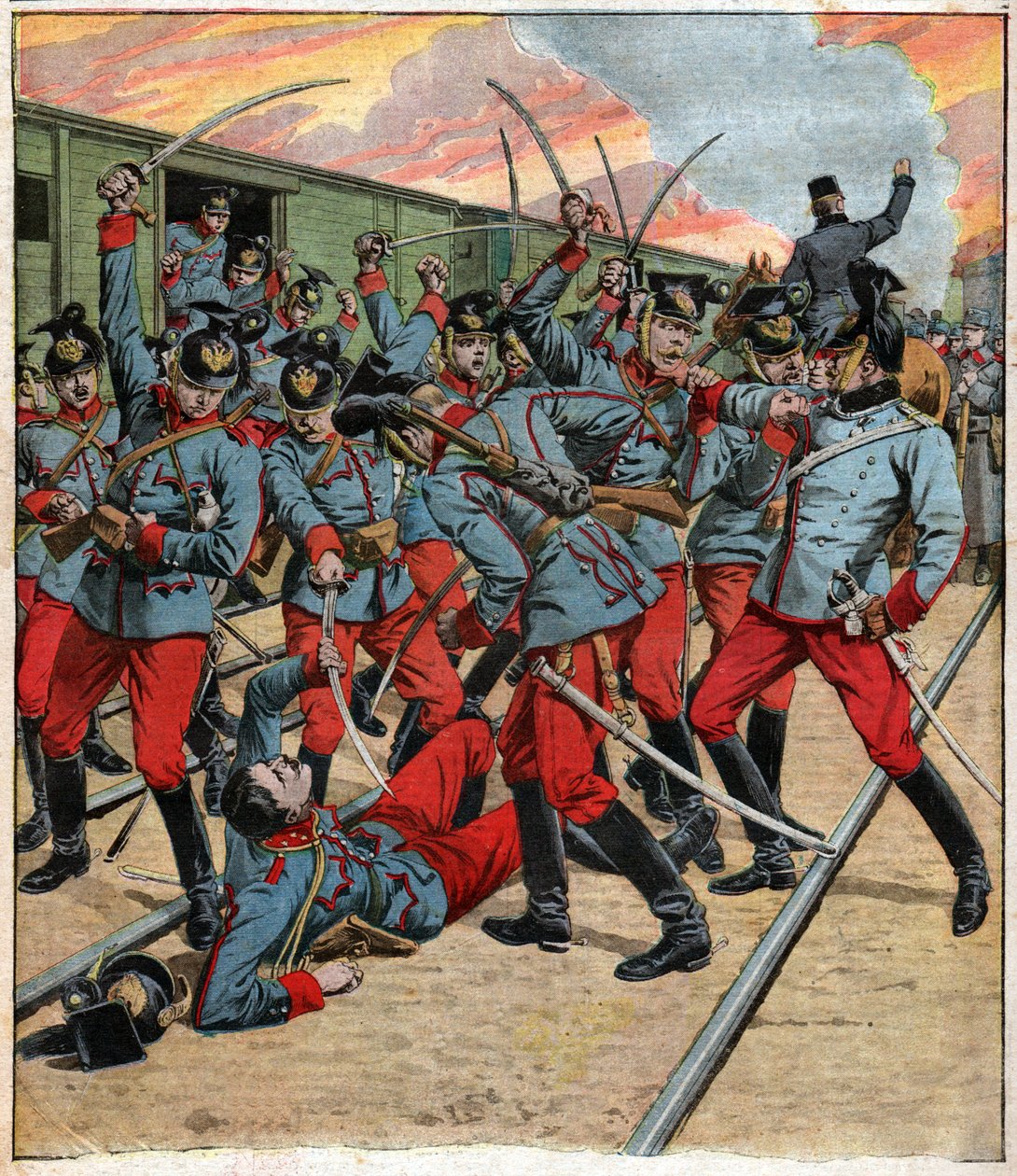 Mutiny in Austria Hungary by Ferdinand Georg Waldmuller