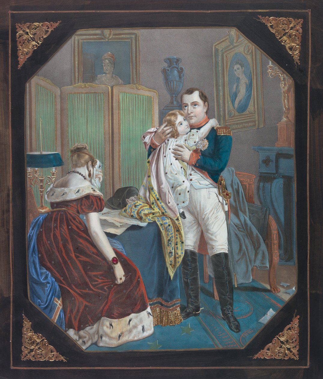 Napoleon and Empress Marie-Louise with the King of Rome, c.1860 by . .