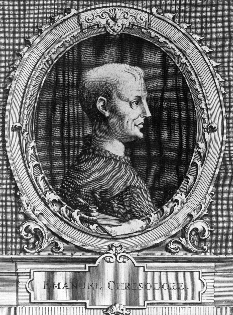 Portrait of Emanuele Crisolora, Byzantine humanist by William Walcutt