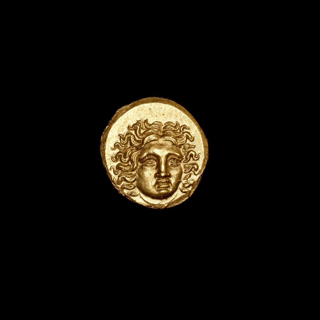 Rhodian Tetrobol Coin, Ancient Greece, Islands off Caria, Helios by Hippolyte Lalaise Devéria