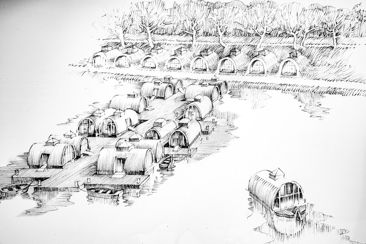 Sketches of Houses Never Built, Christiania, Copenhagen by . .