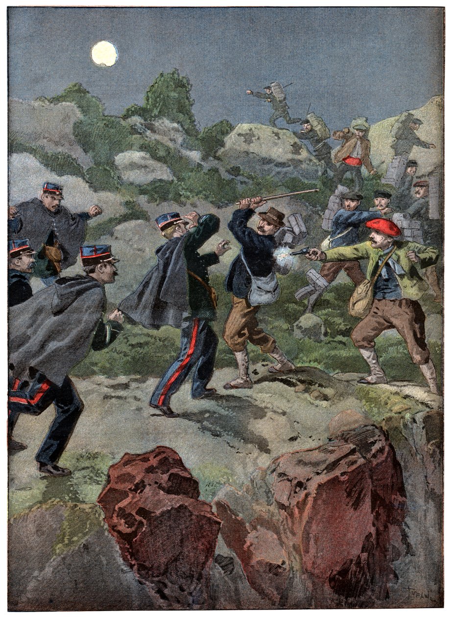 Smugglers in France by . .: Highest-quality art reproduction