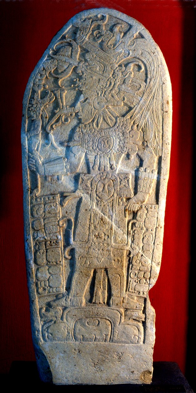 Stela 4 from Machaquila, Peten, Guatemala, Late Classic period, 6 May 820 AD by Hippolyte Lalaise Devéria