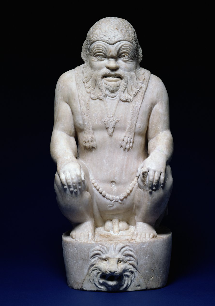 The Egyptian God Bes, from a fountain, Roman, c.130 AD by Hippolyte Lalaise Devéria