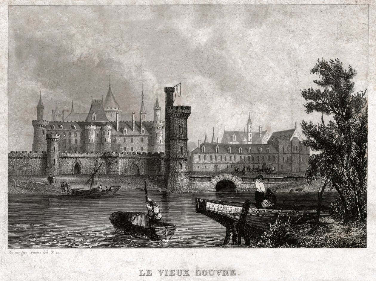 The Old Louvre, beginning 19th century by . .