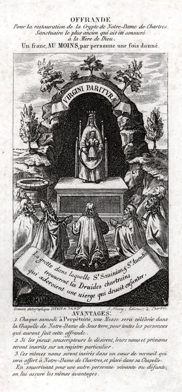 The Virgin Mary Adored by the Druids by . .