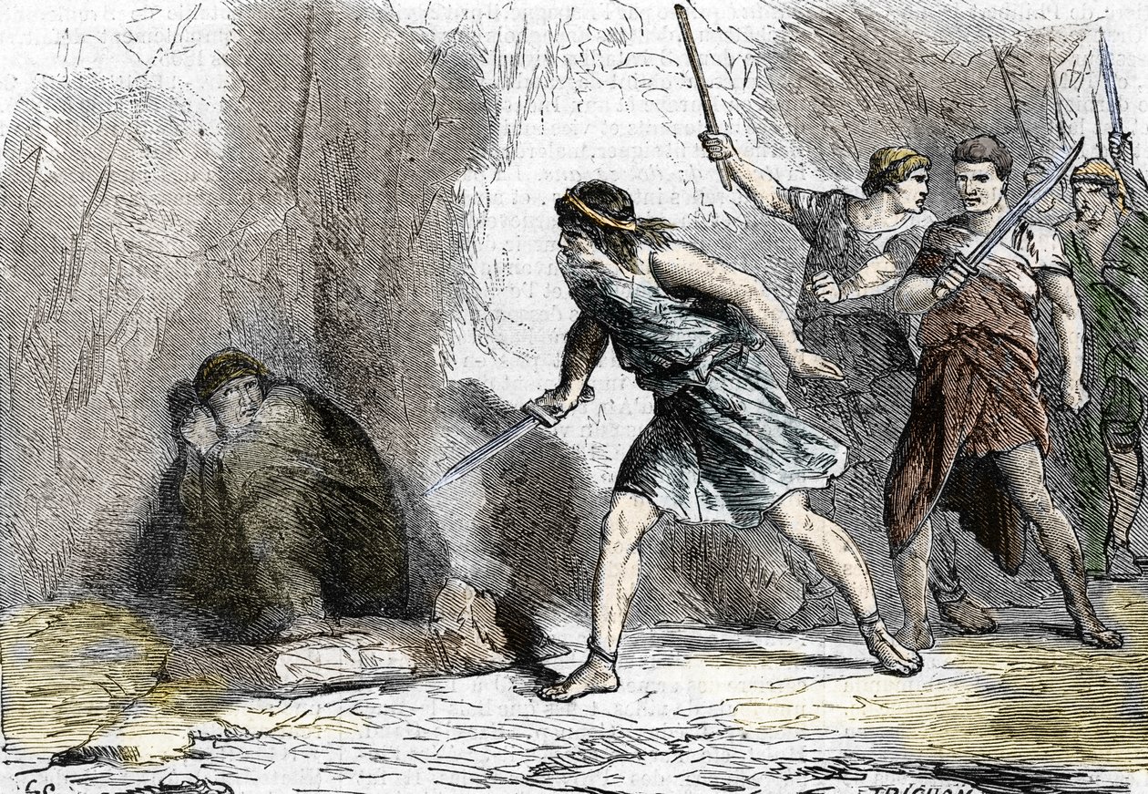 The suicide of Nero, 9 June 68 by . .