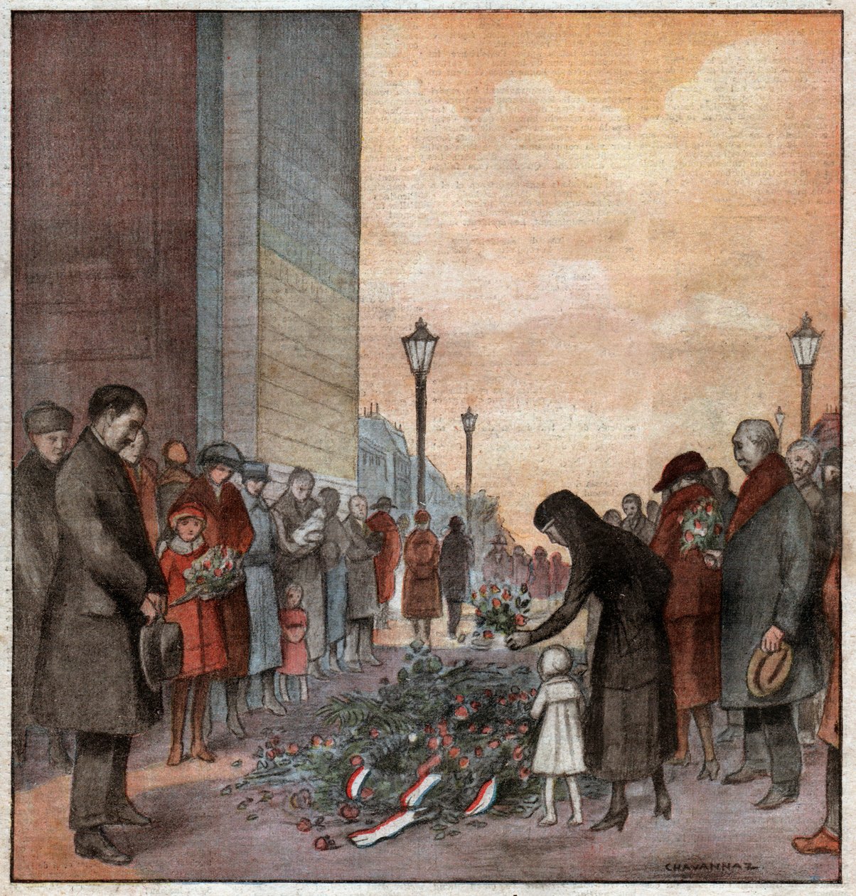 Unknown Soldier Grave in Paris by John Pardon