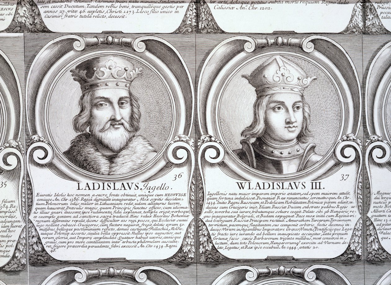 Wladyslaw II Jagiello, and Wladyslaw III Warnenczyk, no. 36 and 37 from 