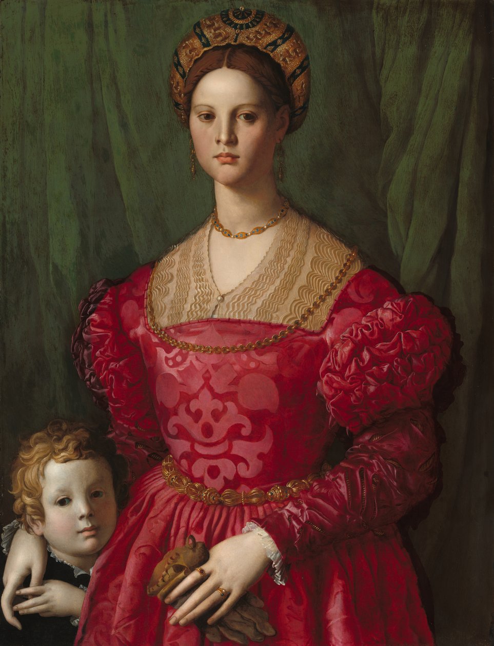 A Young Woman and Her Little Boy by Bronzino