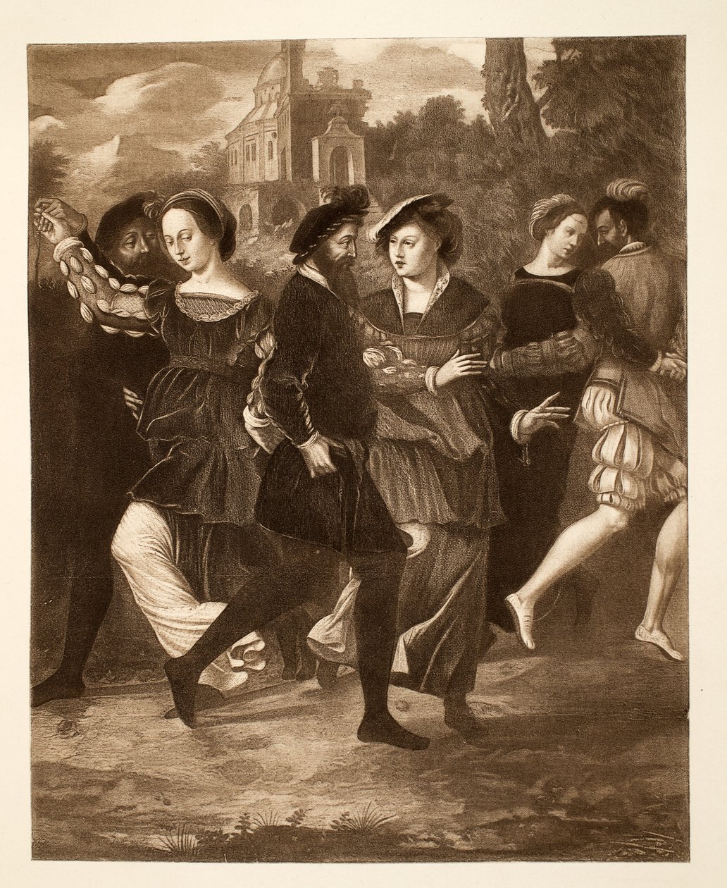 The Dancing Picture, c.1532, pub. 1902 (collotype) by after English School