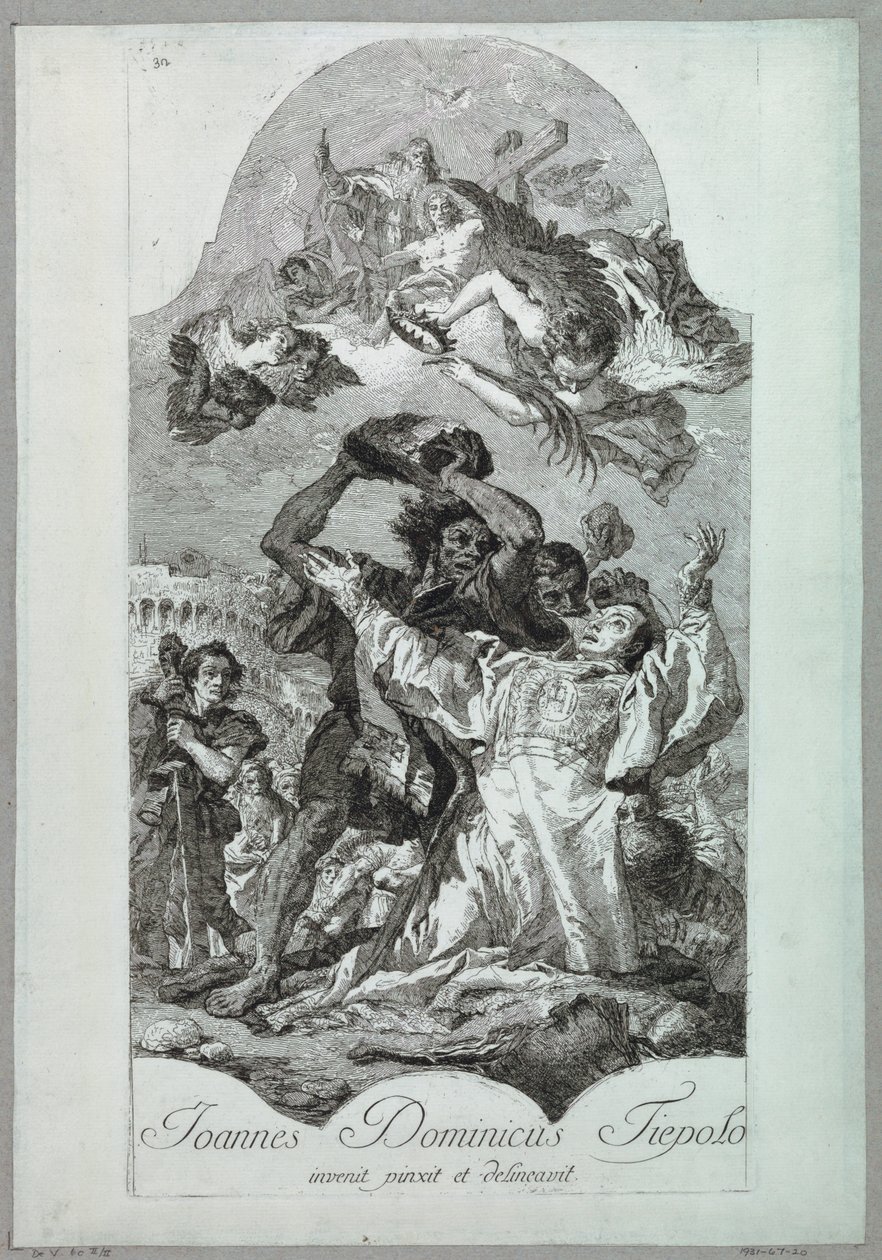 Martyrdom of Saint Stephen by after Giovanni Battista Tiepolo