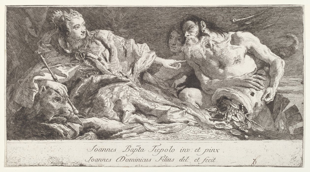 Venice Receiving the Homage of Neptune by after Giovanni Battista Tiepolo Giovanni Domenico Tiepolo