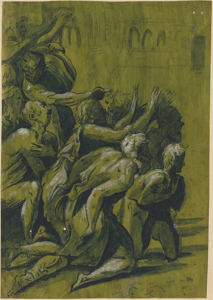 Nine Figures by after Giuseppe Nicolo Vicentino