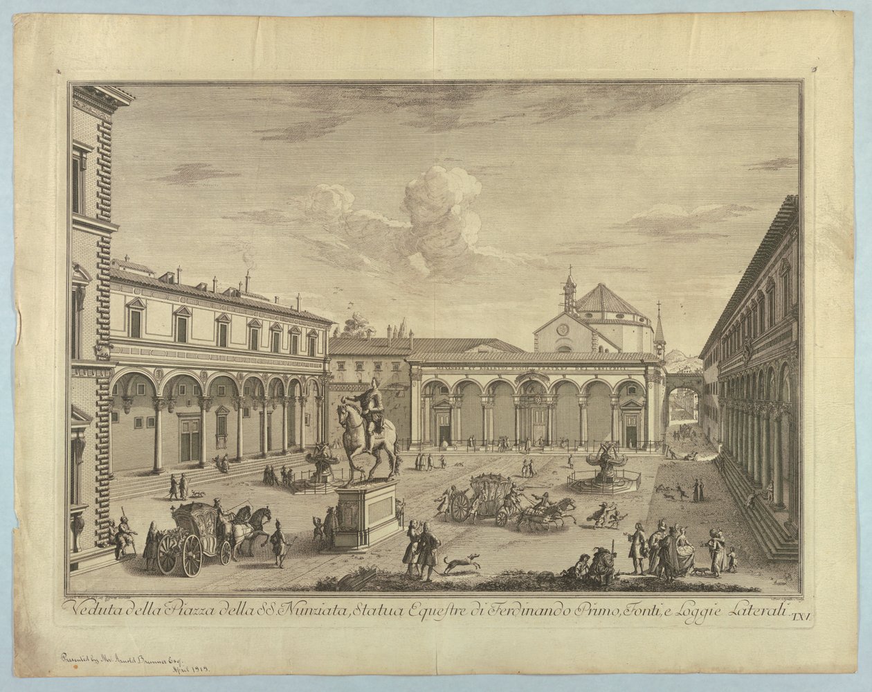 View of Florence, Plate from 