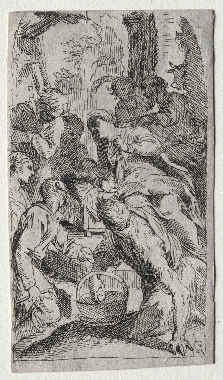 The Nativity by after Jacopo Palma il Giovane