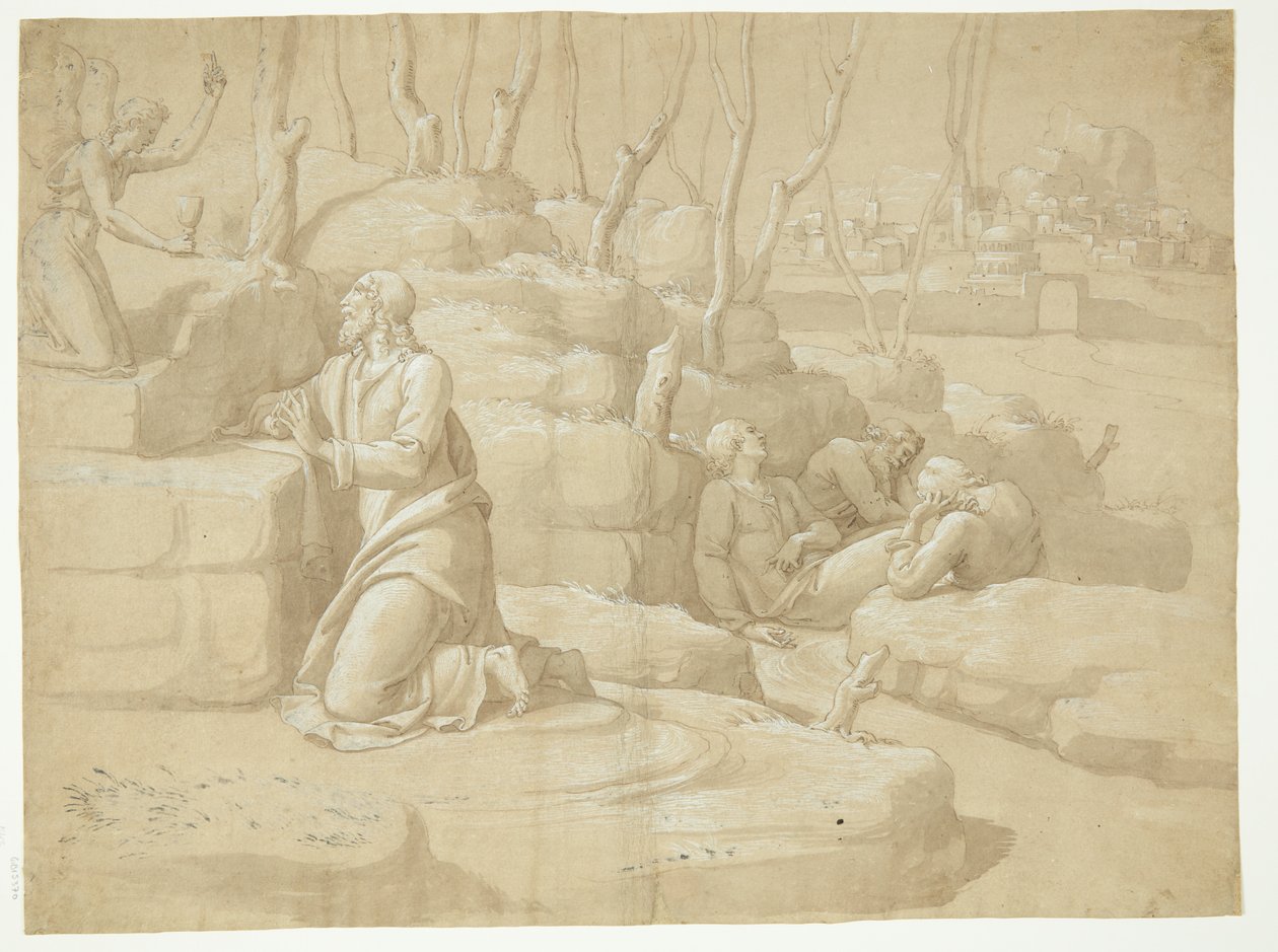 Jesus in the Garden of Gethsemane by after Jacopo da Empoli