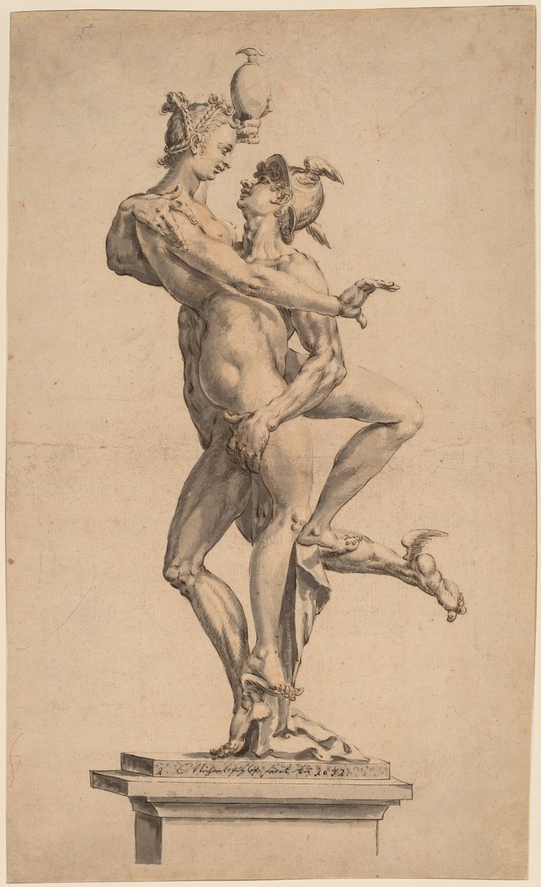 Mercury Abducting Psyche by after Jan Muller Michael Philip I