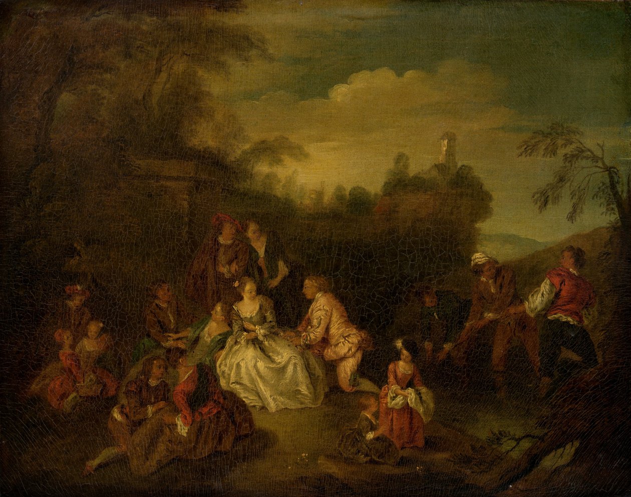 The Gift of the Fishermen by after Jean Baptiste Joseph Pater