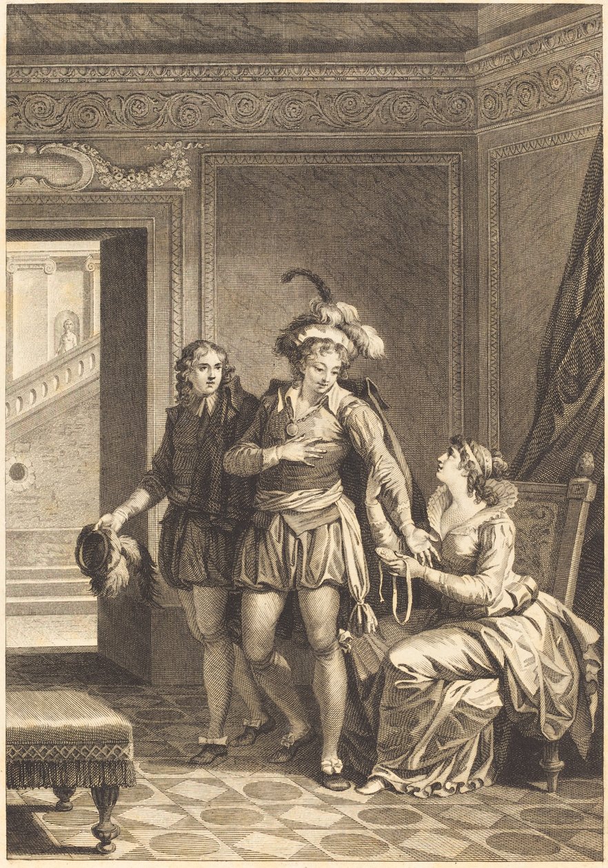 Joconde: The Departure by after Jean Jacques François Le Barbier I