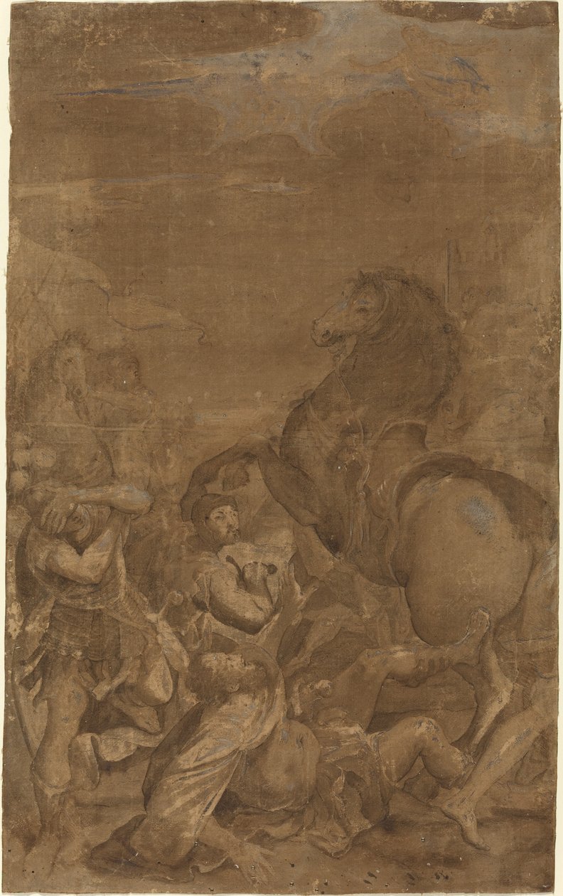 The Conversion of Saint Paul by after Lodovico Carracci