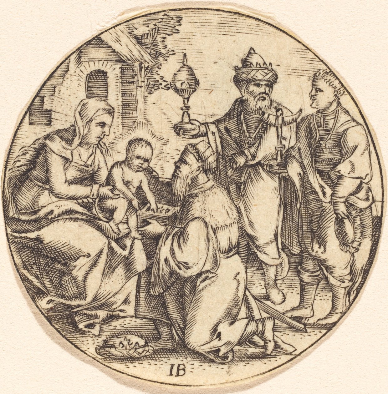 The Adoration of the Magi by after Master IB: Fine art print