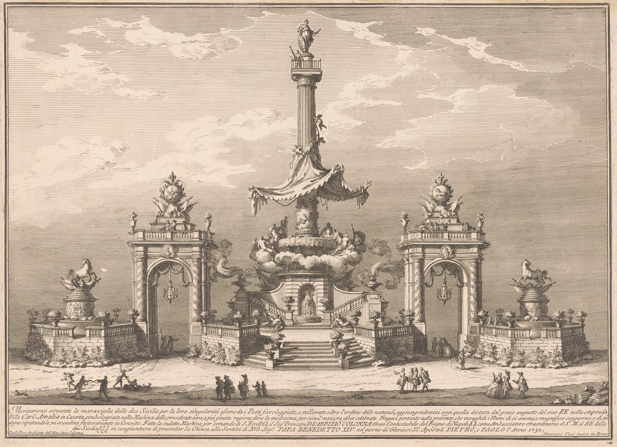 The Seconda Macchina for the Chinea of 1752: The Banquet of the Gods in Villa Carl