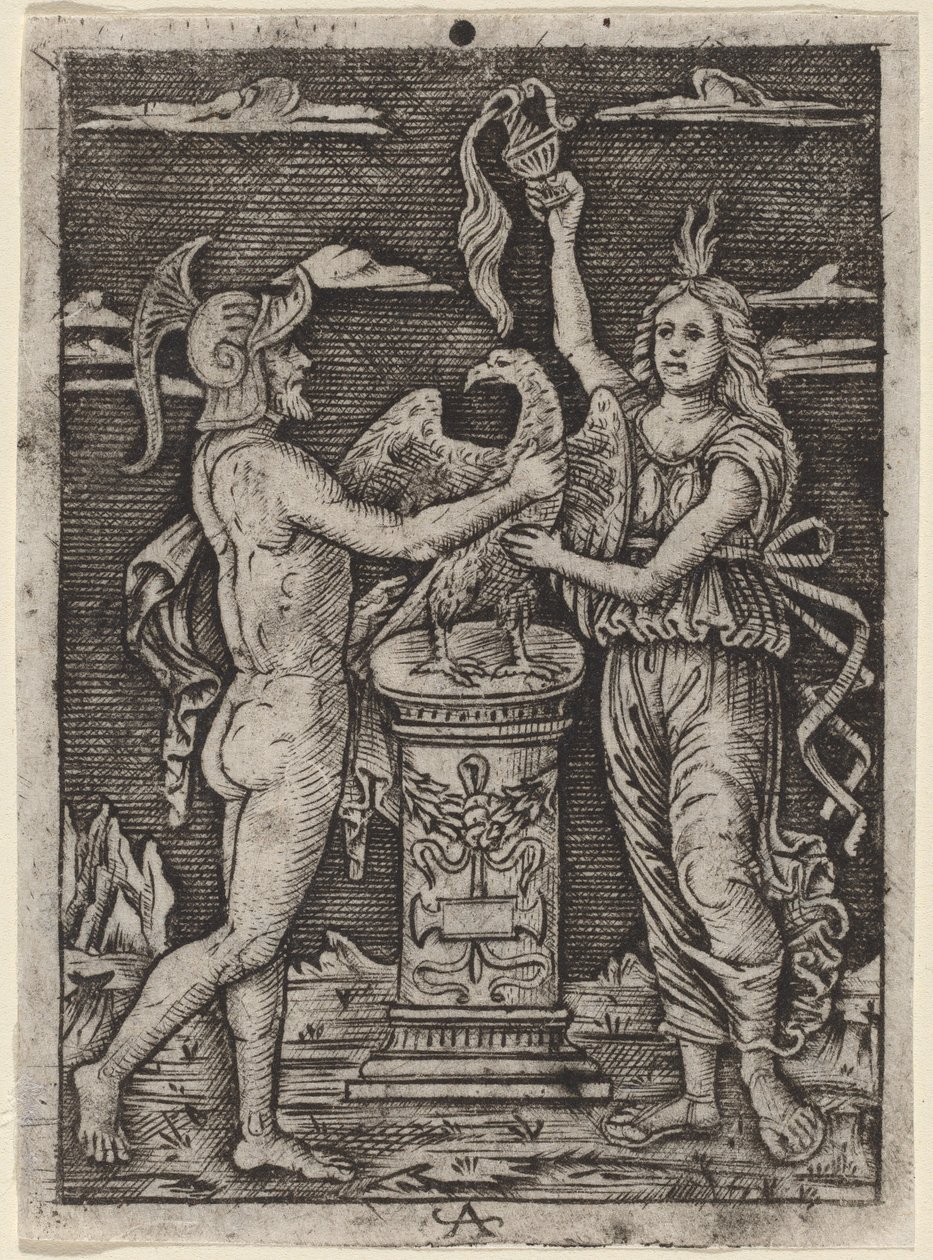 Consecration of an Eagle by after Peregrino da Cesena