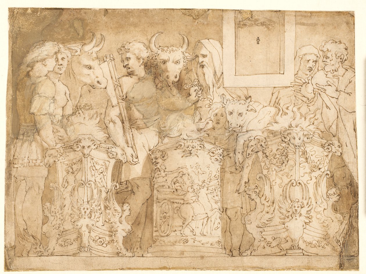 Antique Sacrifice by after Polidoro da Caravaggio
