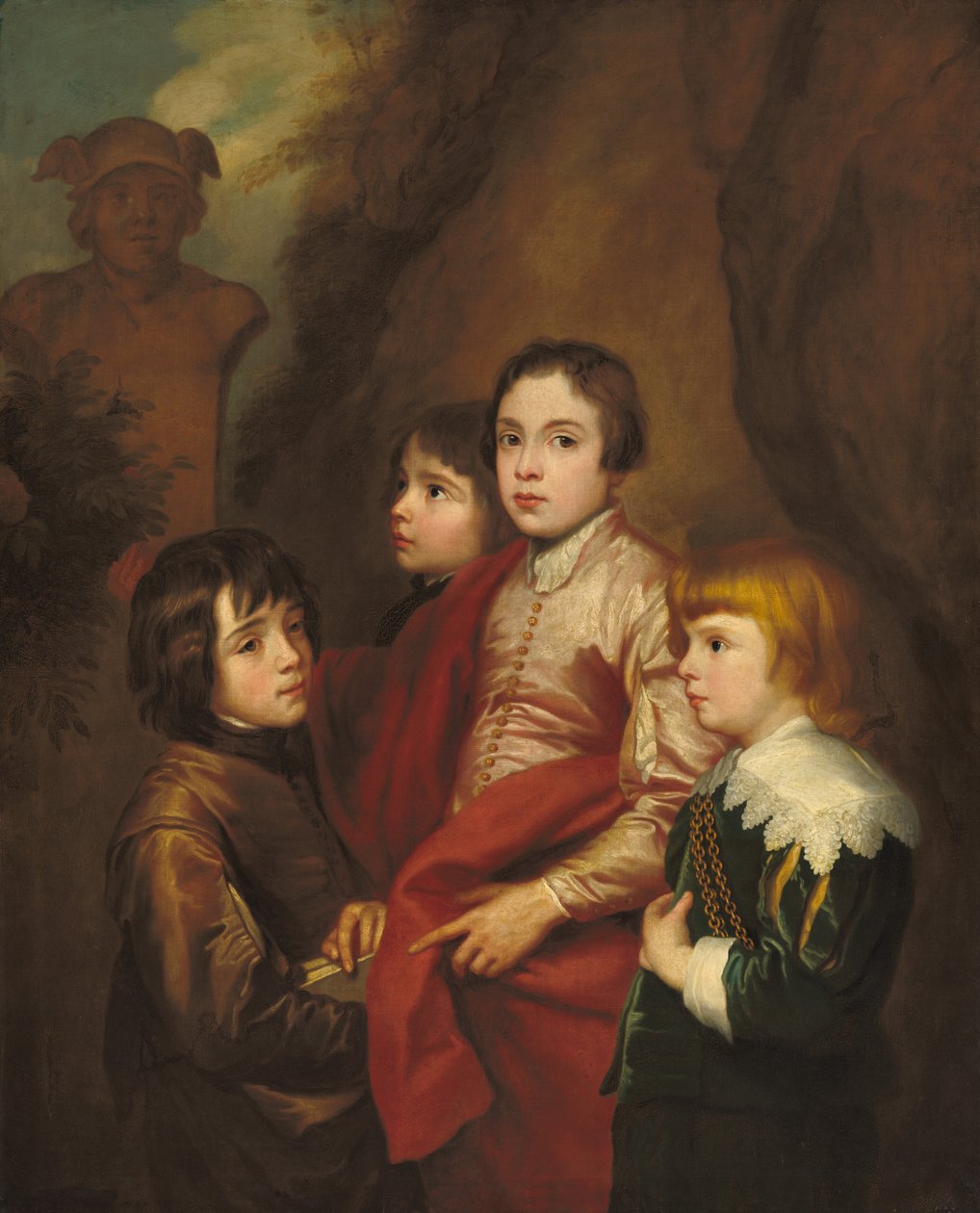 Group of Four Boys by after Sir Anthony van Dyck