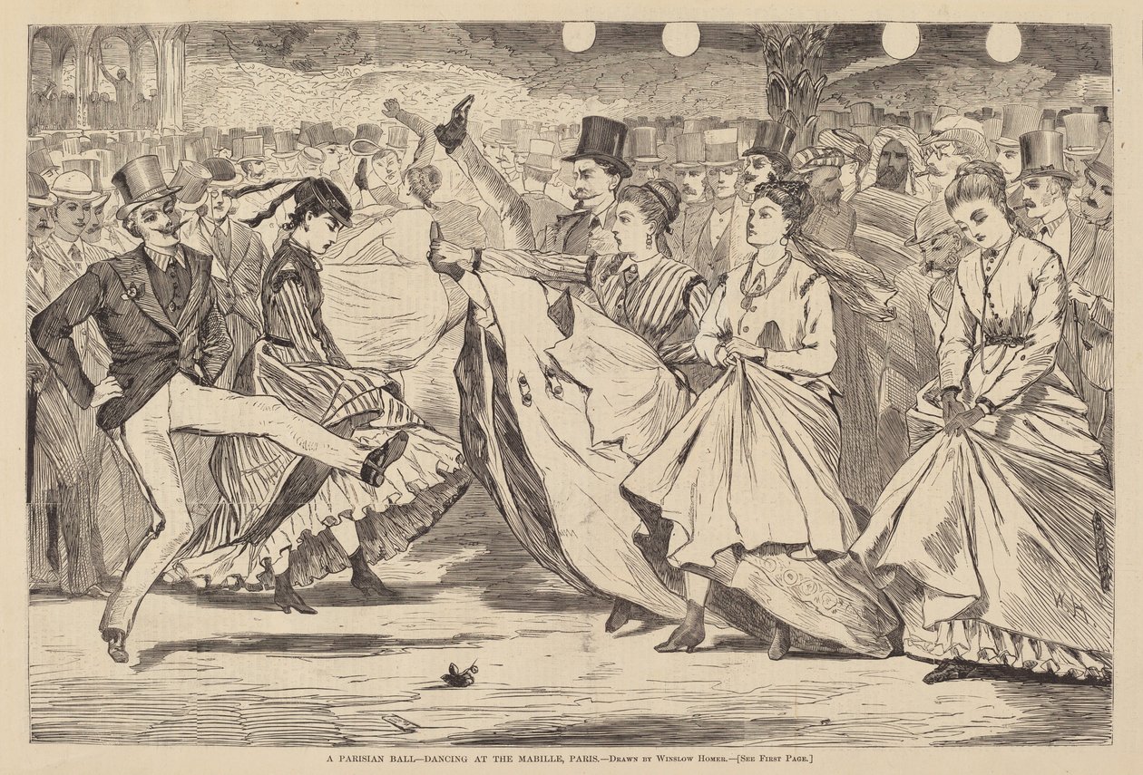 A Parisian Ball - Dancing at the Mabille, Paris by after Winslow Homer