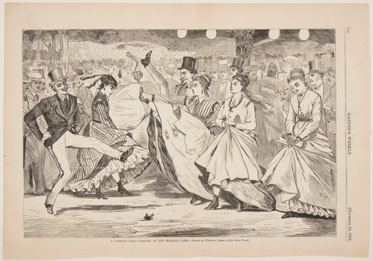 A Parisian Ball – Dancing at the Mabille, Paris by after Winslow Homer