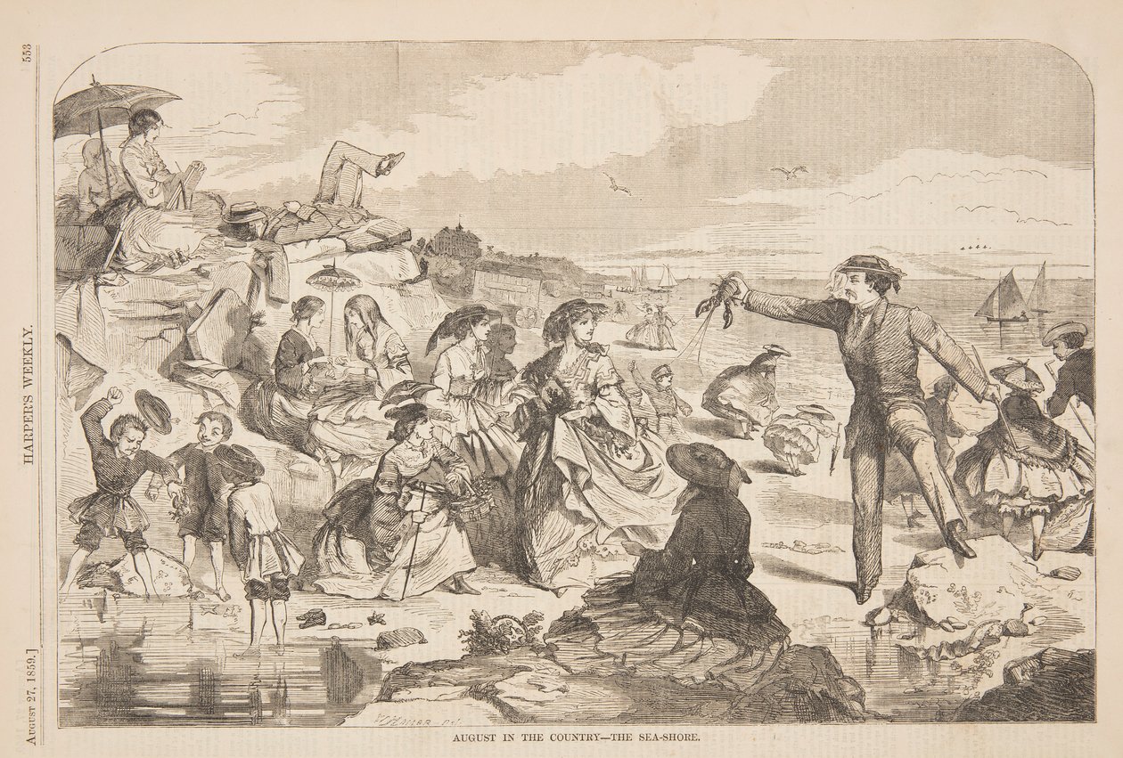 August in the Country – The Sea-Shore by after Winslow Homer