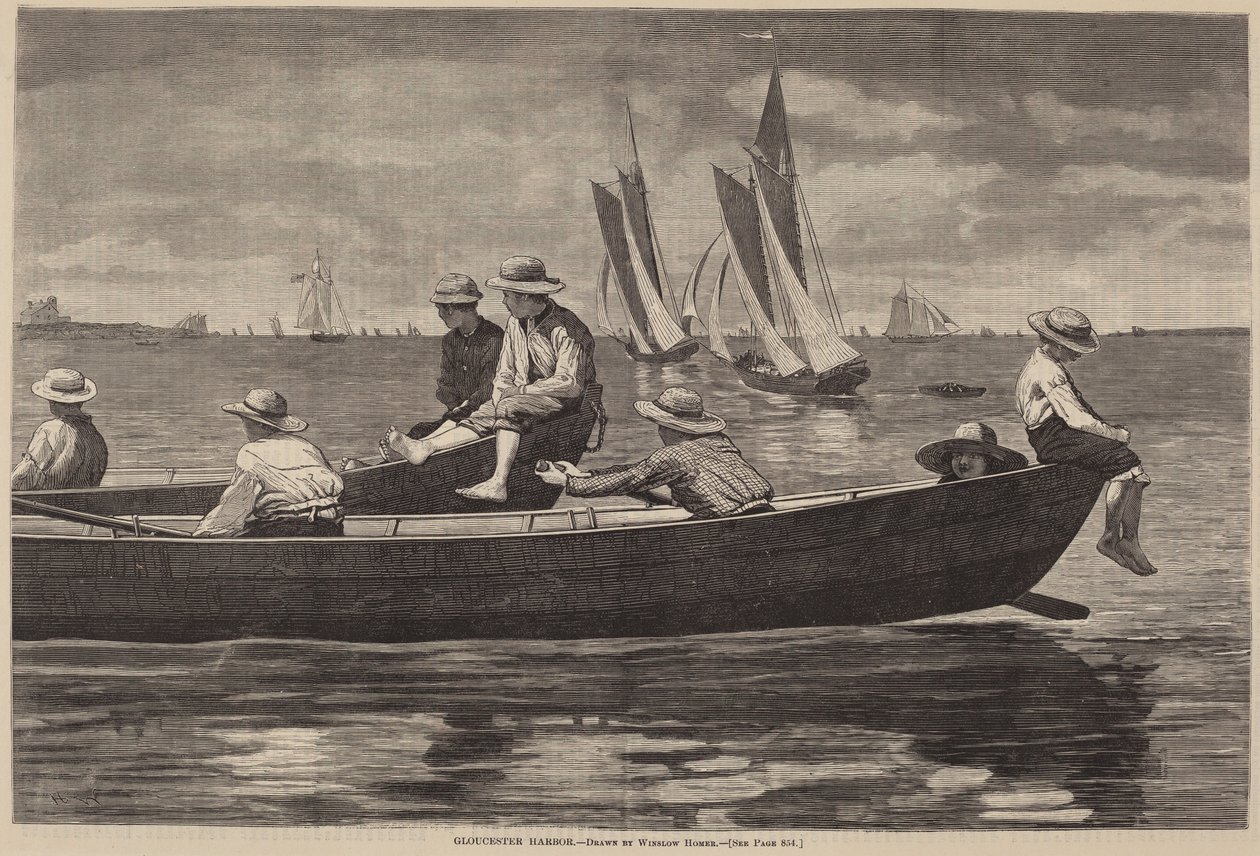 Gloucester Harbor by after Winslow Homer