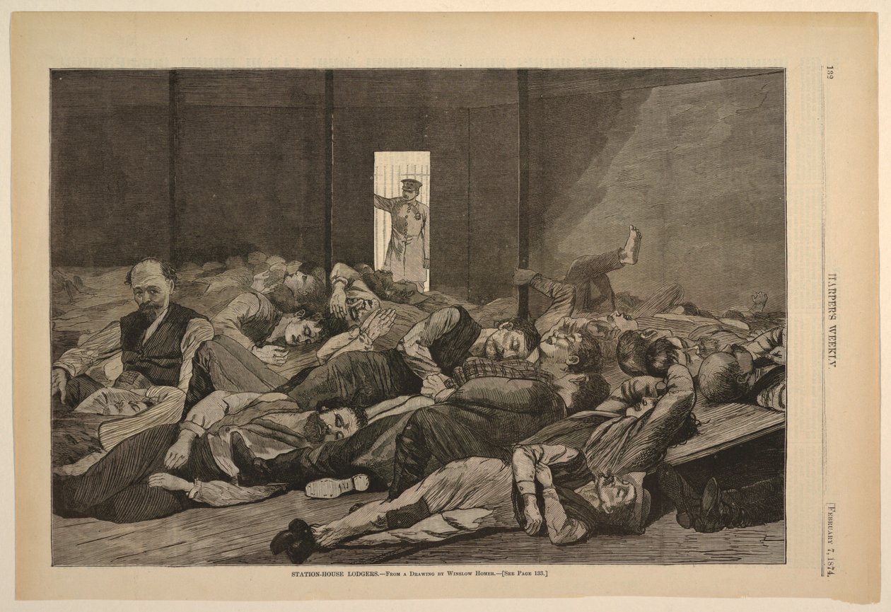 Station-House Lodgers by after Winslow Homer