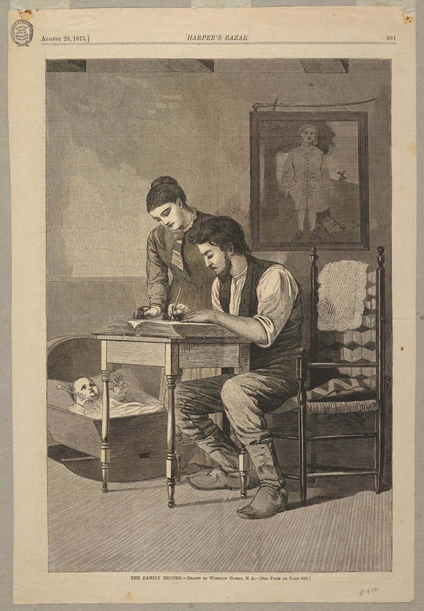 The Family Record by after Winslow Homer