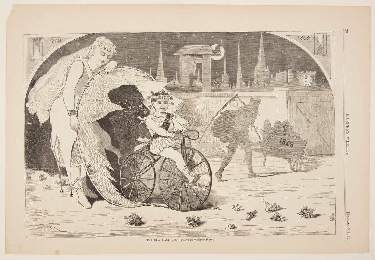 The New Year – 1869 by after Winslow Homer