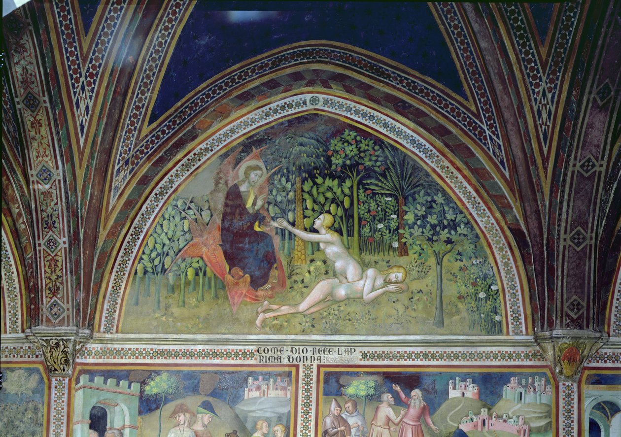 The Creation of Eve, 1356-67 by also Manfredi de Battilori Bartolo di Fredi