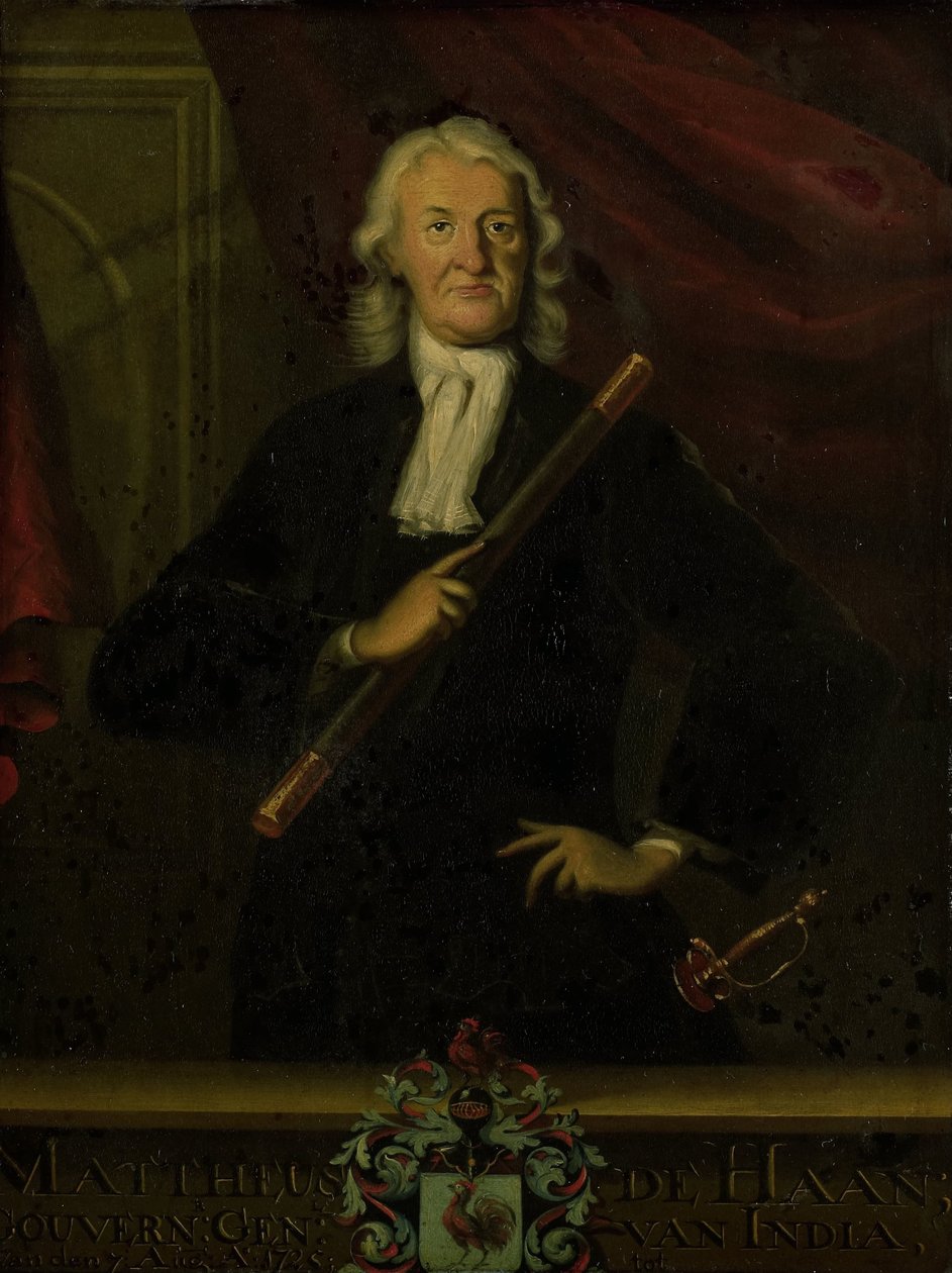 Portrait of Mattheus de Haan, Governor-General of the Dutch East Indies by anonymous (copy after)