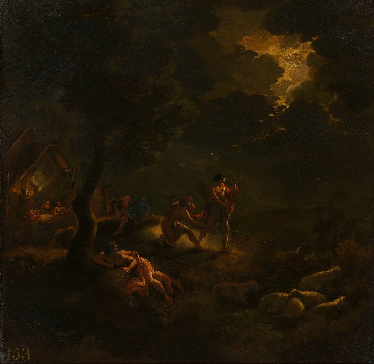 The Angel Appearing to the Shepherds by anonymous 