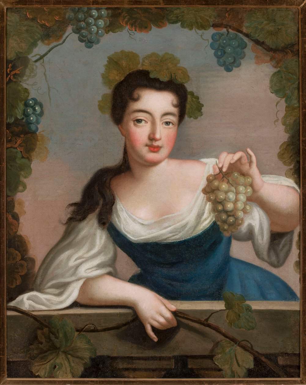 Woman with a Bunch of Grapes by anonymous 