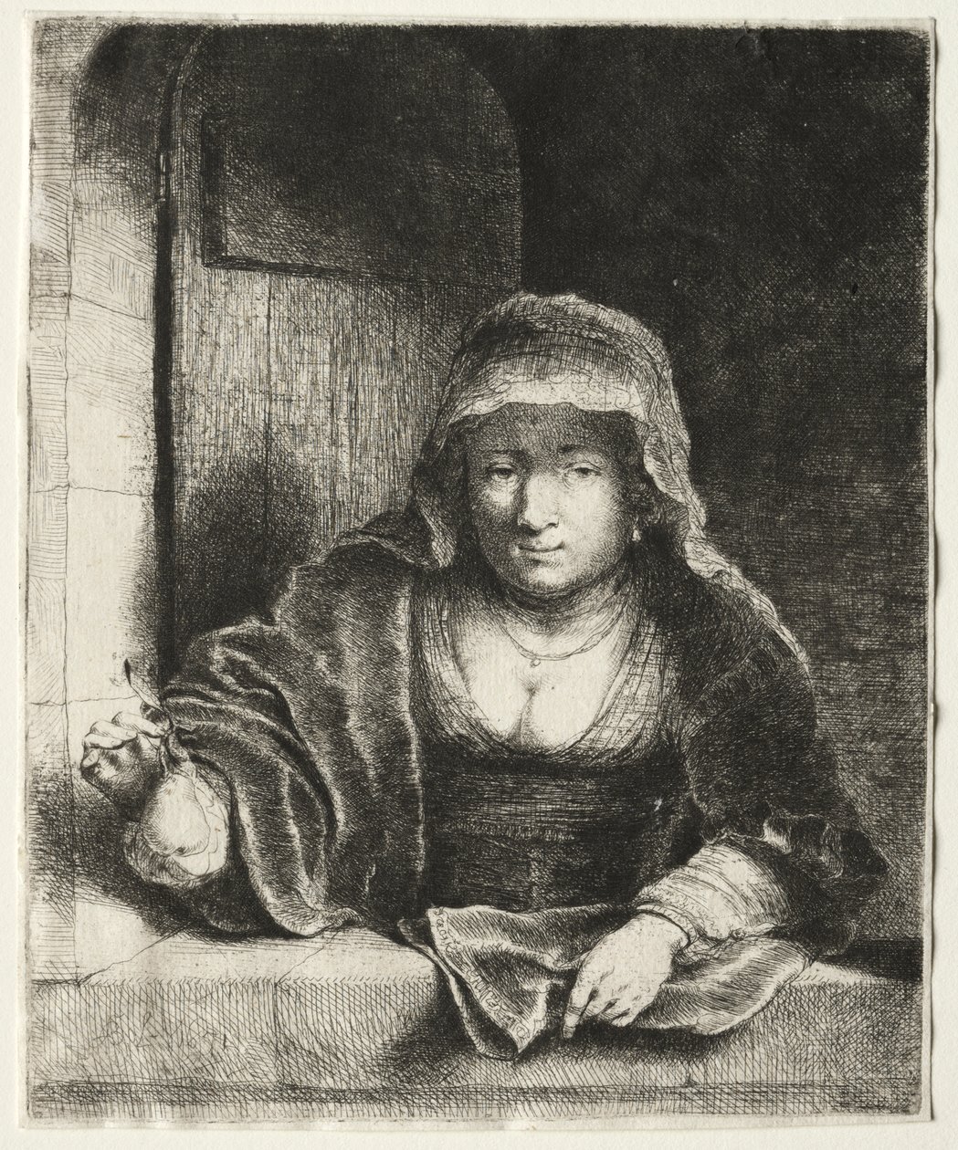 The Woman with the Pear by attributed to Painter of the Royal Procession